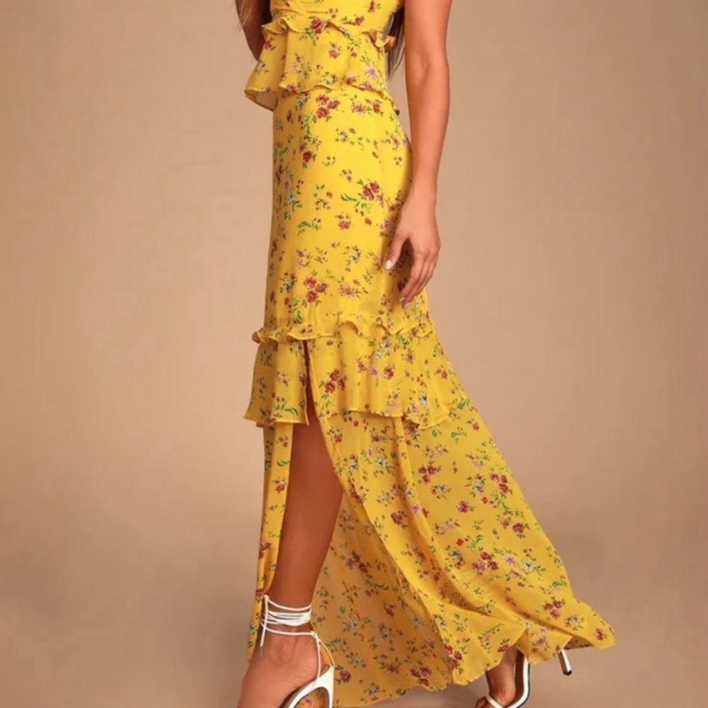 Lulu's Sunny Floral Maxi Dress - Picture 3 of 5